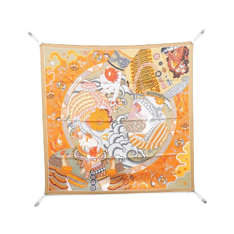 Khăn lụa Hermès DUO COSMIQUE carré 003776S 624267