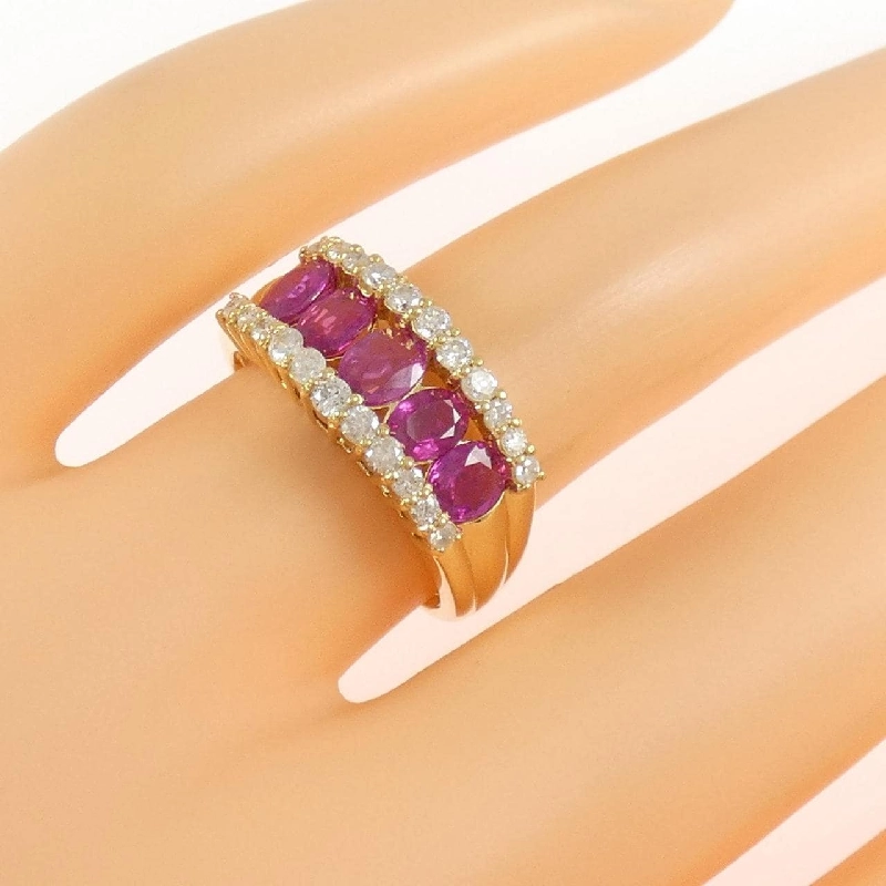 Nhẫn Ruby K18YG 1.30CT - Hàng hiệu Chính hãng 853355