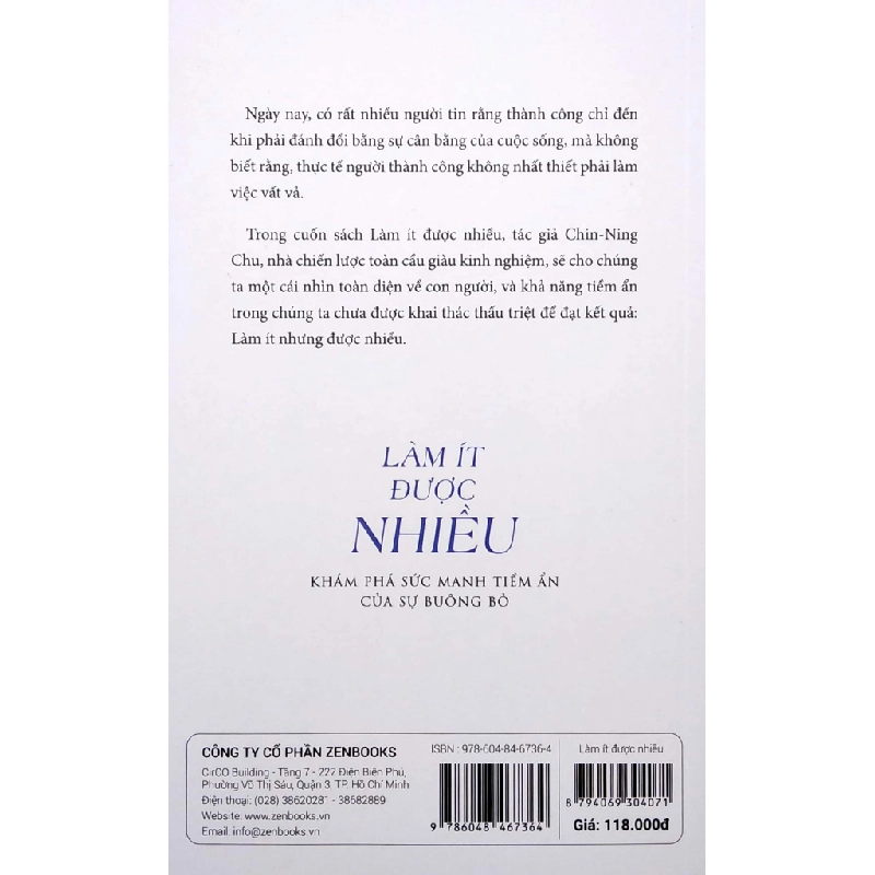 Làm Ít Được Nhiều - Chin-Ning Chu 288378