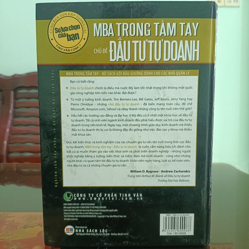 MBA TRONG TẦM TAY - CHỦ ĐỀ ĐẦU TƯ TỰ DOANH 509312