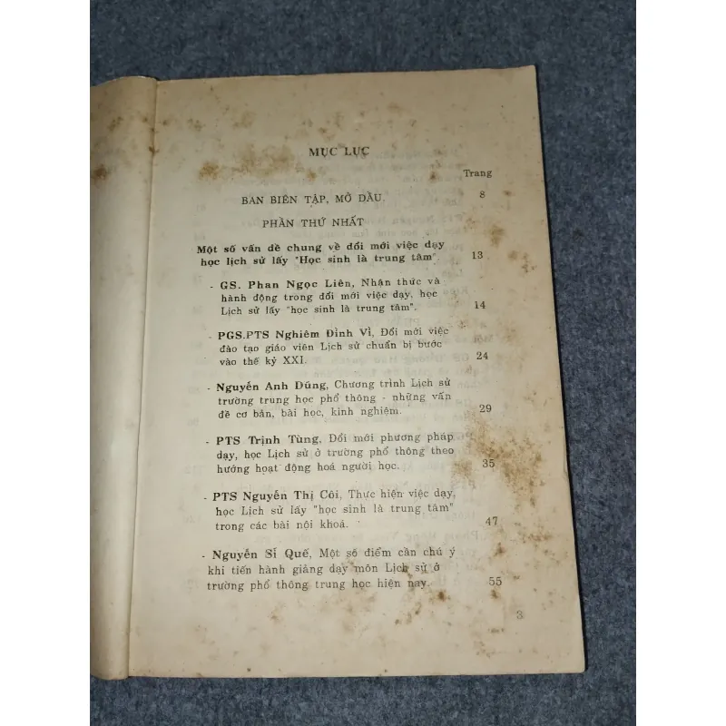 ĐỔI MỚI VIỆC DẠY, HỌC LỊCH SỬ. LẤY "HỌC SINH LÀ TRUNG TÂM" 698913