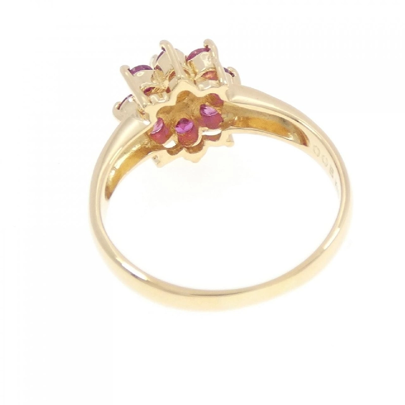 Nhẫn Ruby Hoa K18YG 0.48CT - Hàng hiệu Chính hãng 854347