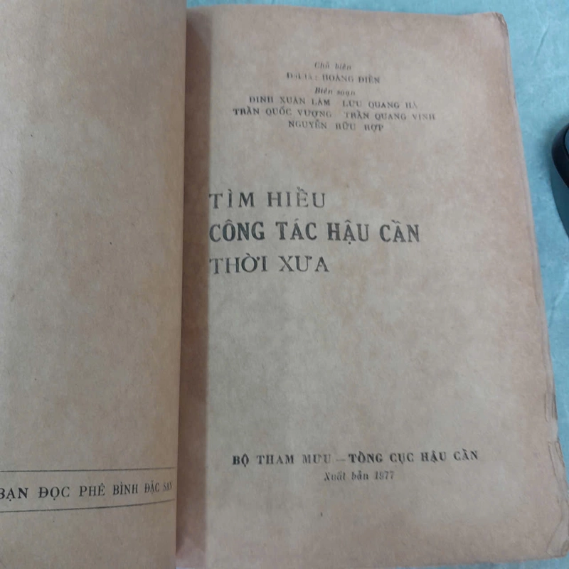 TÌM HIỂU CÔNG TÁC HẬU CẦN THỜI XƯA - Chủ biên Hoàng Điền 547501