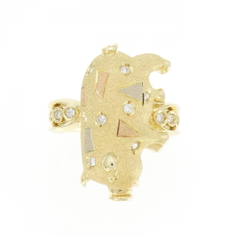 Nhẫn kim cương ba màu K18 0.14CT 673036