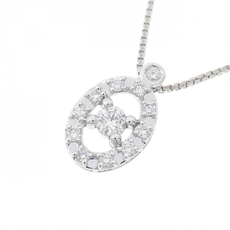 K18WG Dây chuyền kim cương 0.154CT - Hàng hiệu Authentic 862398