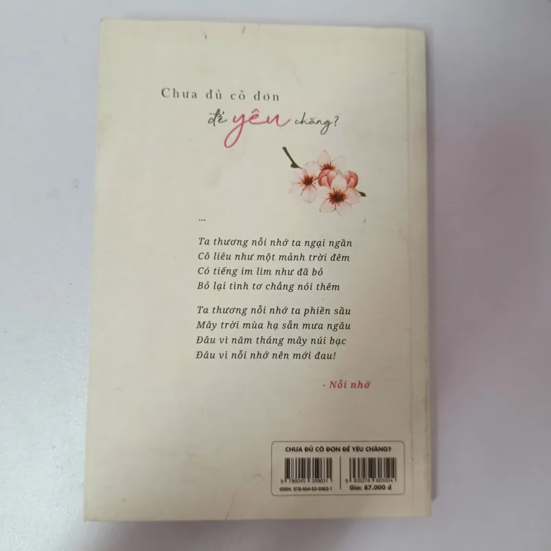 Chưa Đủ Cô Đơn Để Yêu Chăng?- G - 971546