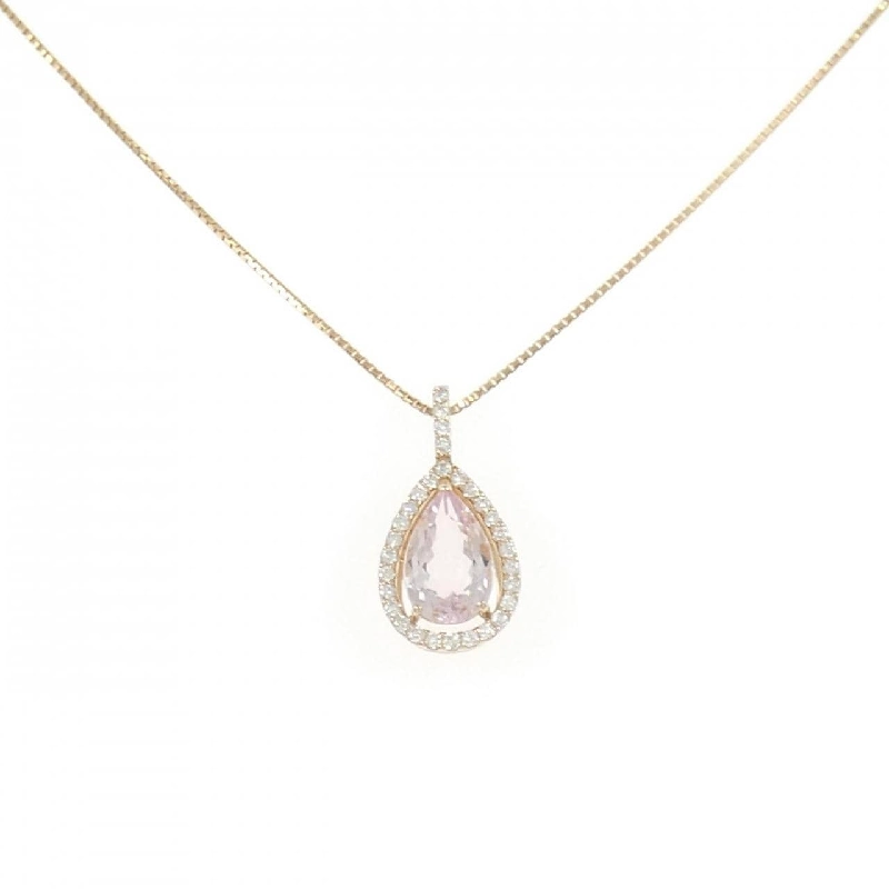 K18PG Morganite Necklace 1.07CT - Hàng hiệu Authentic 861023