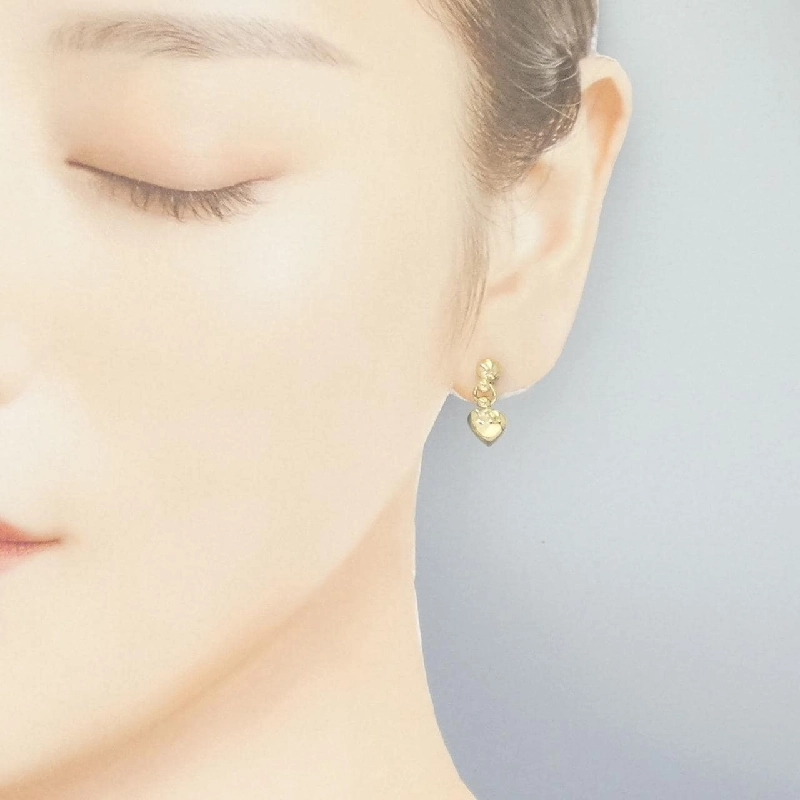 Bông tai hình trái tim 750YG/K18YG - Hàng hiệu Authentic 864066