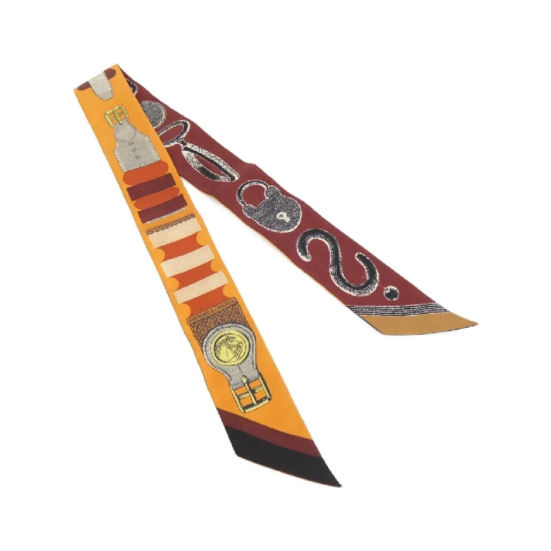 【Sản phẩm chưa sử dụng】Khăn quàng cổ Hermès INVENTAIRE POETIQUE DE BRIDES A BLOC Twilly 064288S 626010