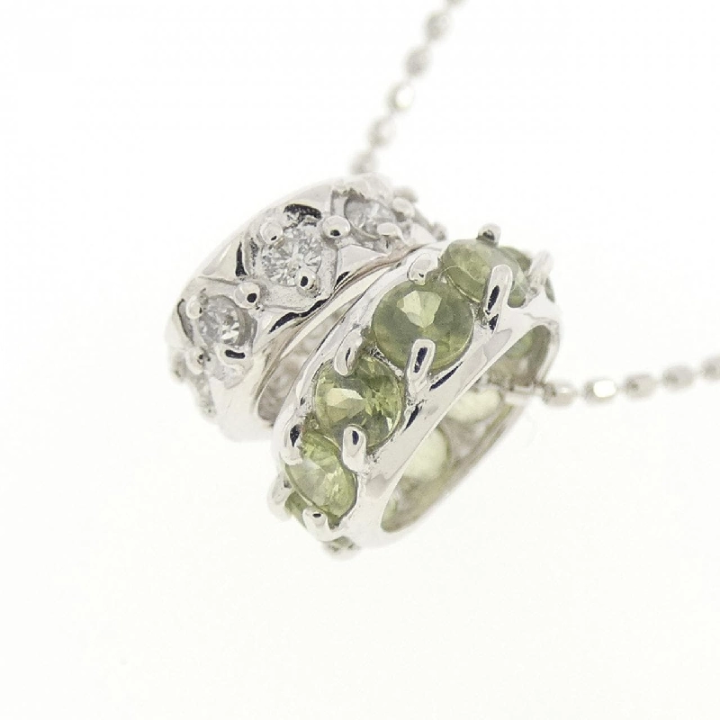 K18WG 2WAY Peridot Necklace - Hàng hiệu Authentic 862389