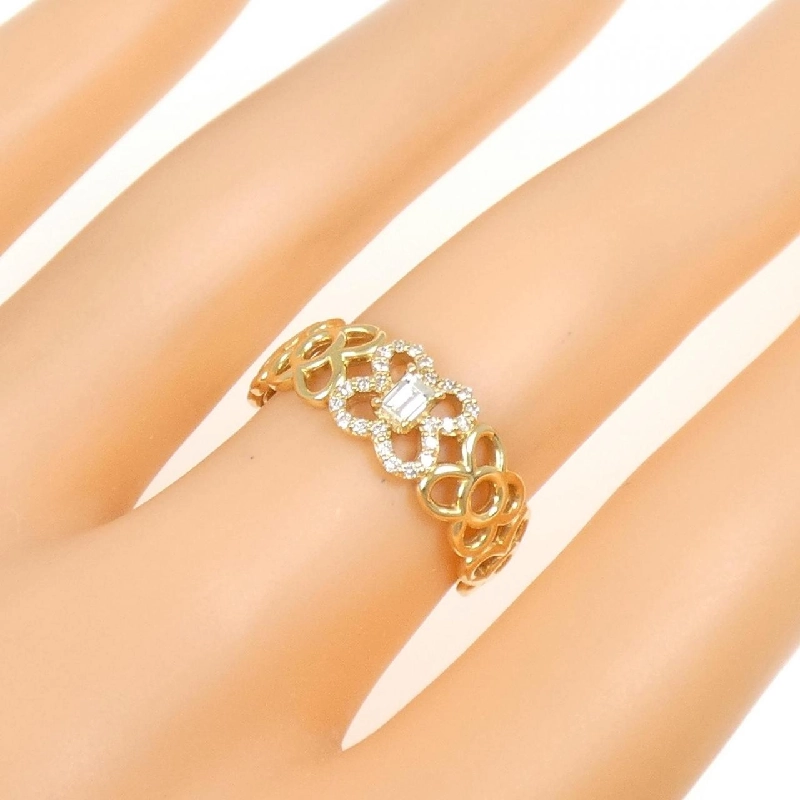 【Sản phẩm mới】Nhẫn kim cương K18YG 0.15CT 668767