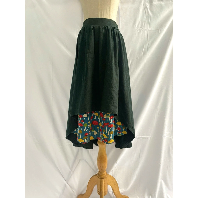 🌻CHÂN VÁY XANH, Size S-M, Eo chun, Mới 90% 452773