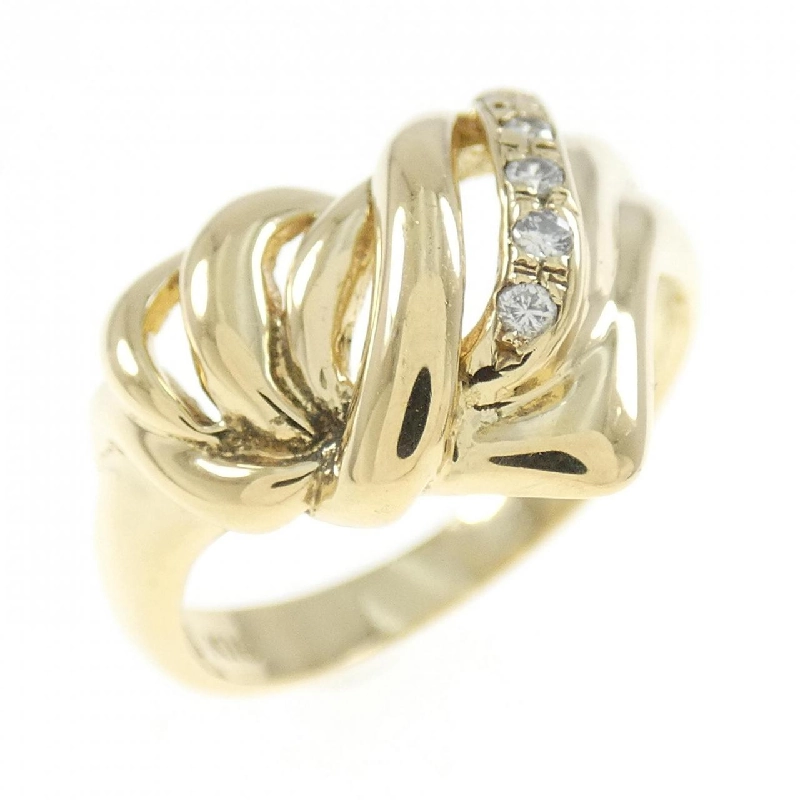 Nhẫn kim cương K18YG 0.05CT 673393