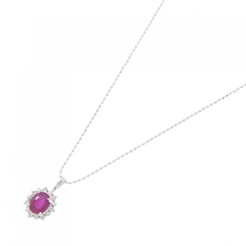 K18WG Dây chuyền Ruby 0.40CT - Hàng hiệu Chính hãng 862978