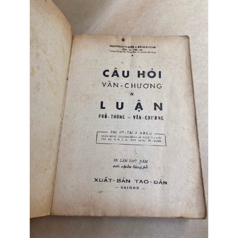 CÂU HỎI VĂN CHƯƠNG & LUẬN PHỔ THÔNG VĂN CHƯƠNG 132579