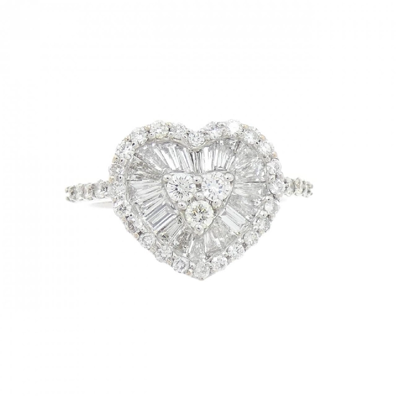 Nhẫn kim cương hình trái tim K18WG 1.00CT 671276