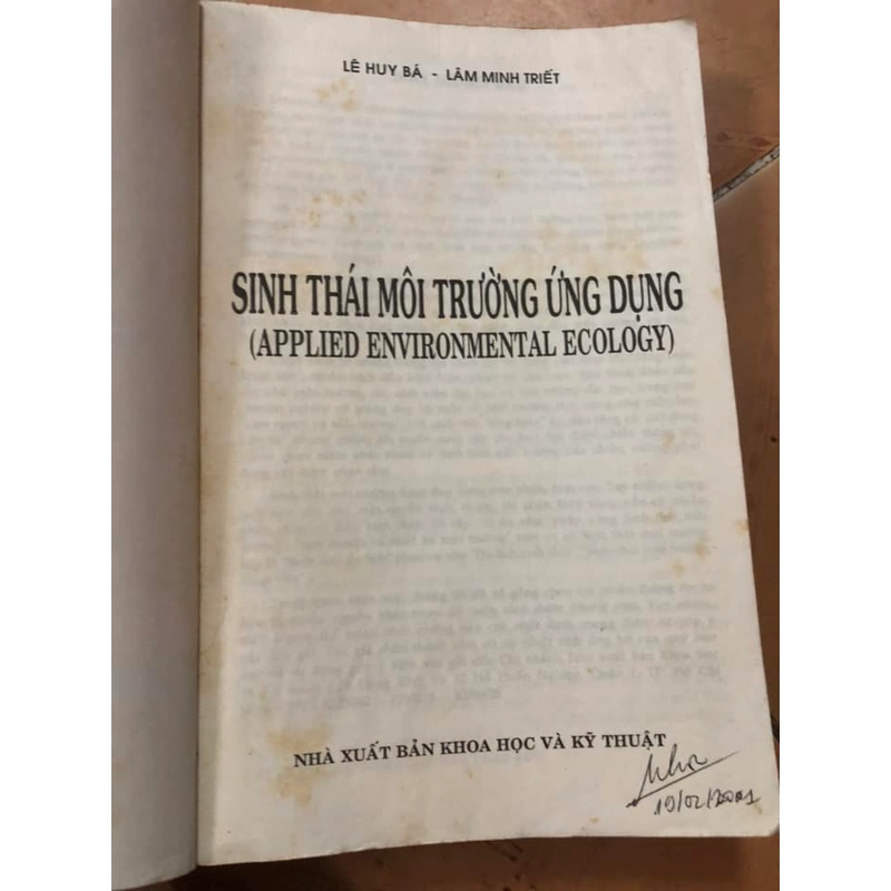 Sách Sinh thái môi trường ứng dụng - Lê Huy Bá, Lâm Minh Triết 306869