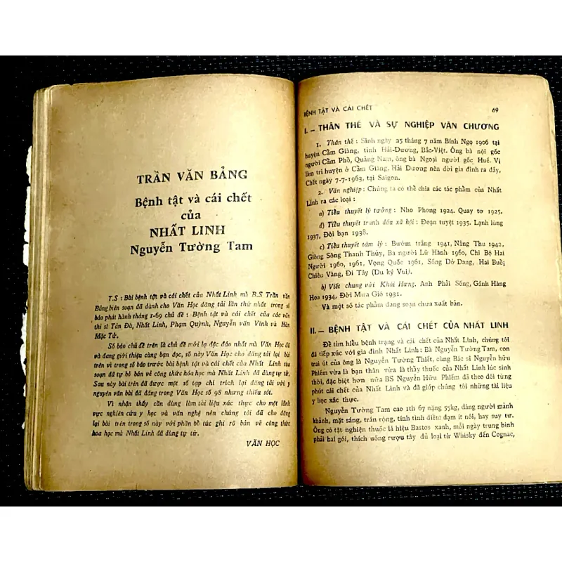HỒ SƠ CÁI CHẾT NHẤT LINH- Tạp chí Văn Học số 109 miền Nam VN trước 1975 1013704