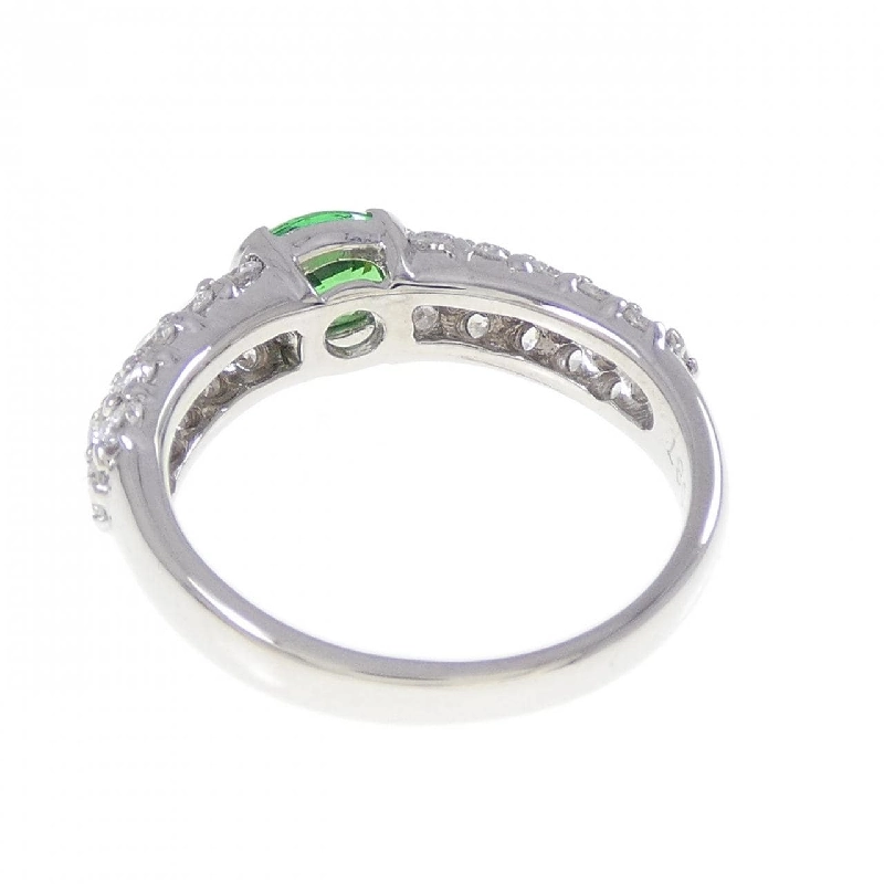 Nhẫn Garnet Xanh PT900 0.66CT 666376