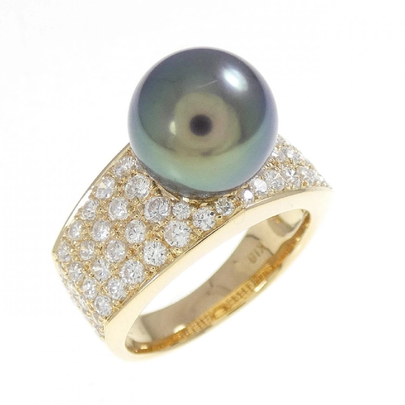 Nhẫn ngọc trai đen K18YG 9.7mm - Hàng hiệu Chính hãng 849292