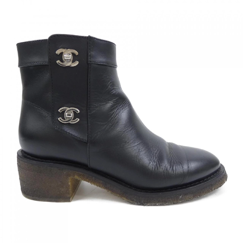 Chanel CHANEL Turn Lock G31204X47535 Boots - Hàng hiệu Authentic 829341