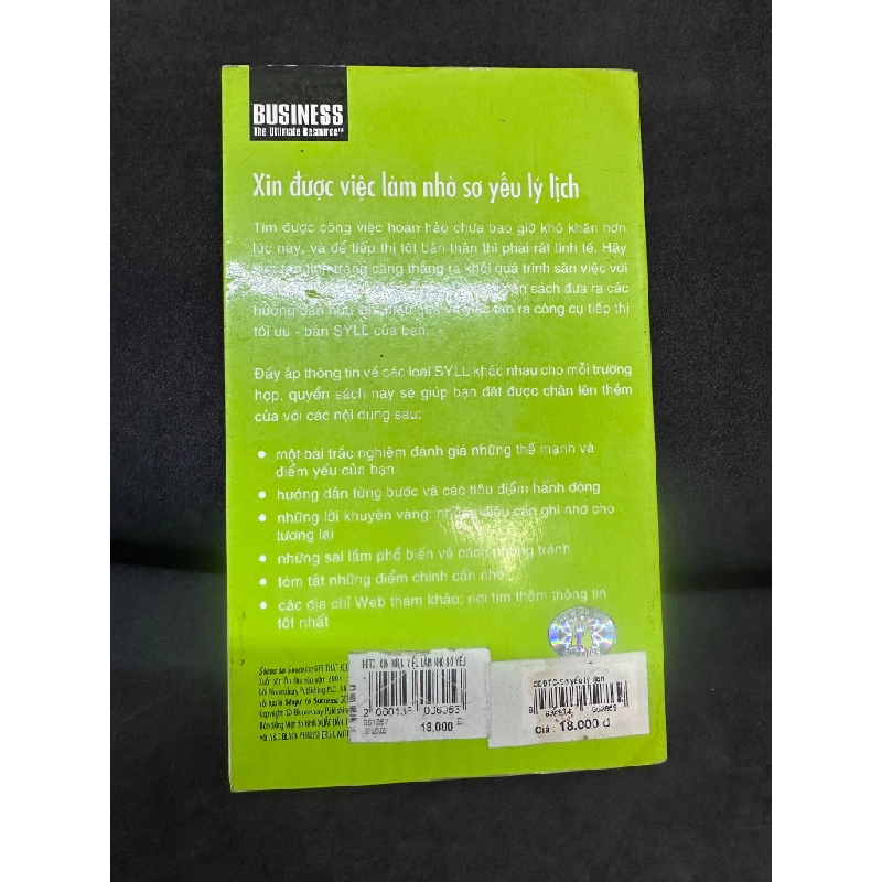 Xin Được Việc Làm Nhờ Sơ Yếu Lý Lịch, Bước Đến Thành Công, Mới 70% (Ố Vàng, Có vết nước), 2006 SBM0307 184229