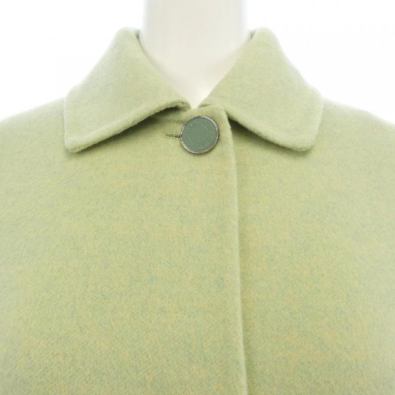 HERMES Áo khoác dài bằng da cừu Crude Cell - Hàng hiệu Authentic 821677