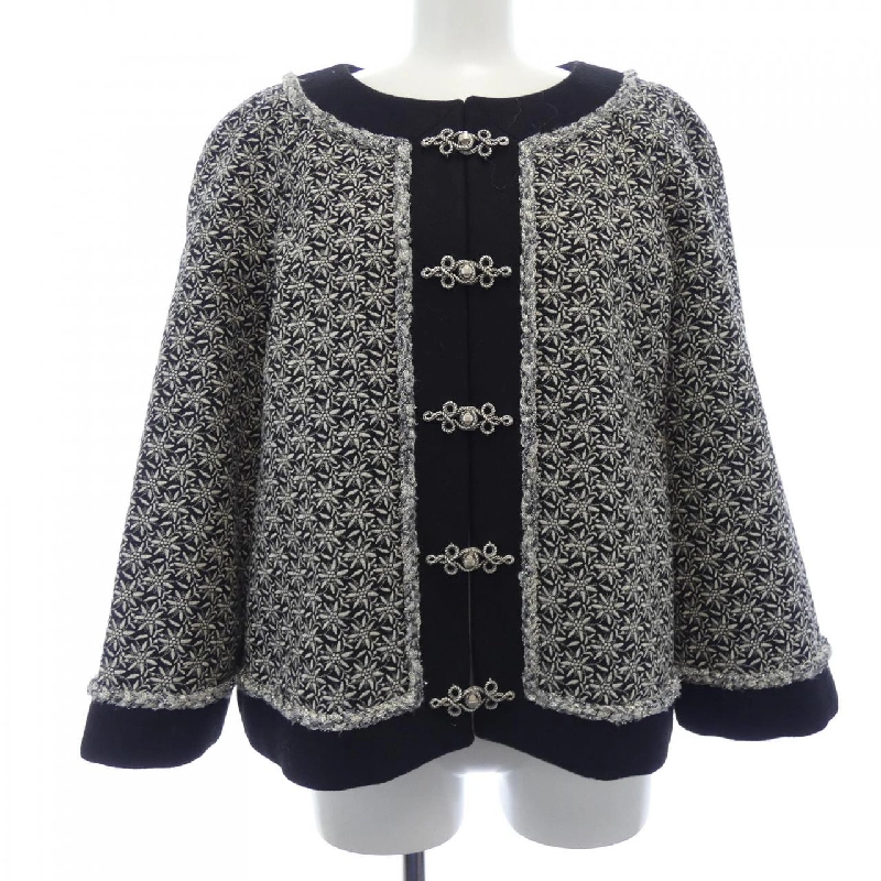 Áo khoác không cổ CHANEL P51898W05669 15A 630478