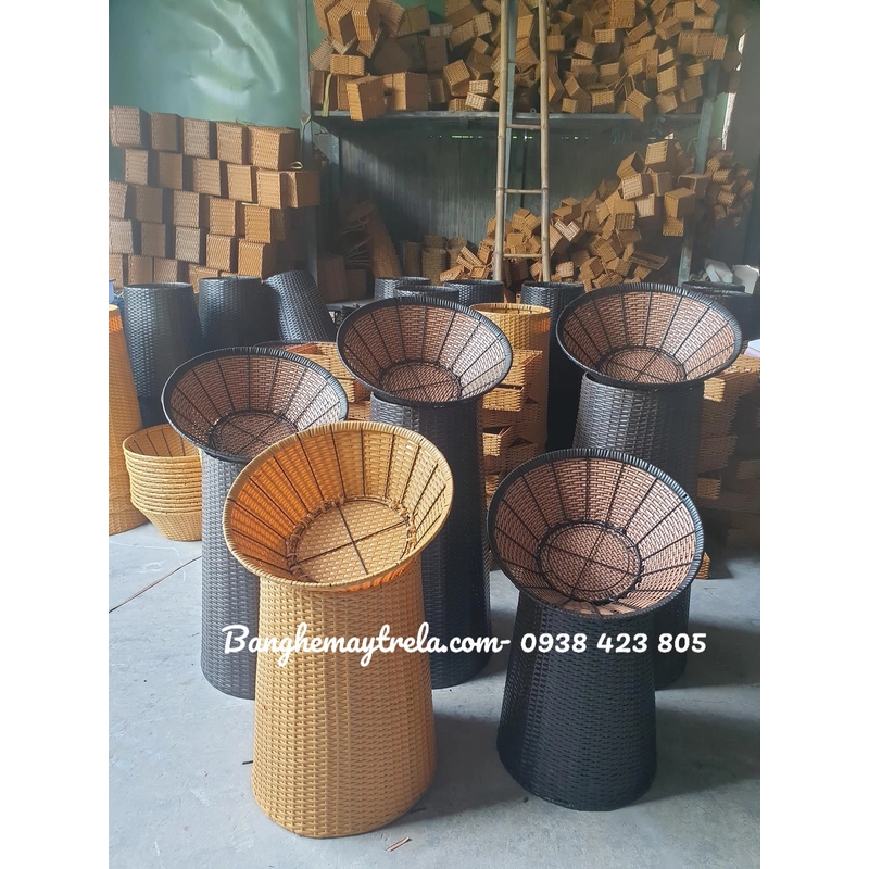 Giỏ mây trưng bày trái cây siêu thị 500947