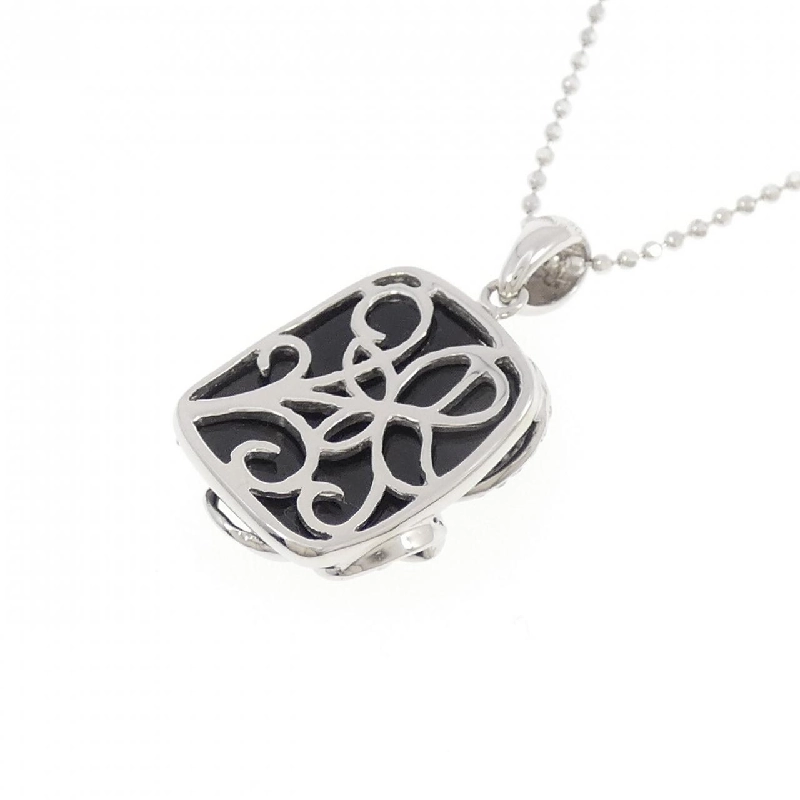 750WG/K18WG Onyx Necklace - Hàng hiệu Authentic 862999