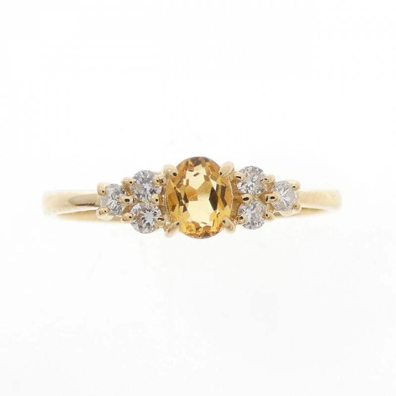 Nhẫn Citrine K18YG 0.16CT 672519