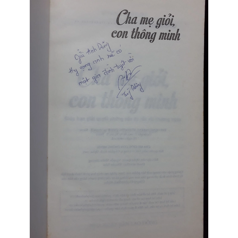 Cha mẹ giỏi con thông minh mới 80% ố gấp bìa có ký tên trang đầu 2015 HCM2809 Myrna B. Shure KỸ NĂNG 917404