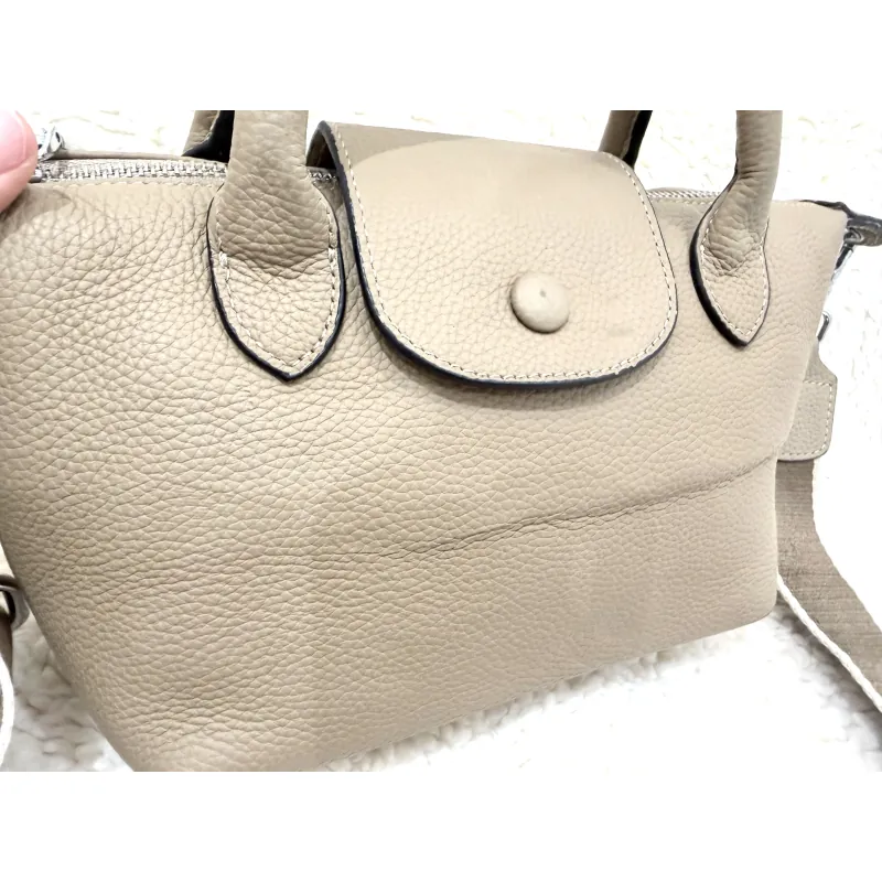 Túi xách Mini bag da thật - be sữa  971236