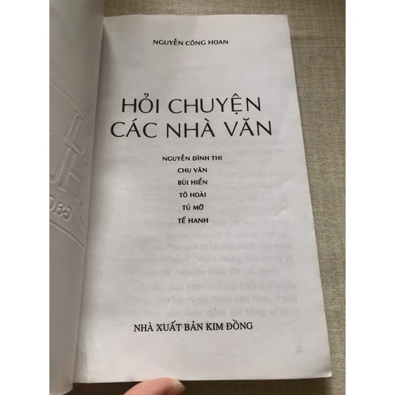 Hỏi chuyện các nhà văn-Nguyễn Công Hoan 971357