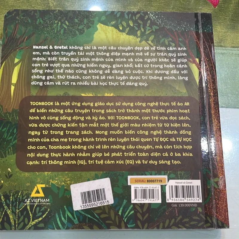 Sách hoạt hình song ngữ 4d - Toonbook - Hansel và Gretel . - 2021 .  1026440