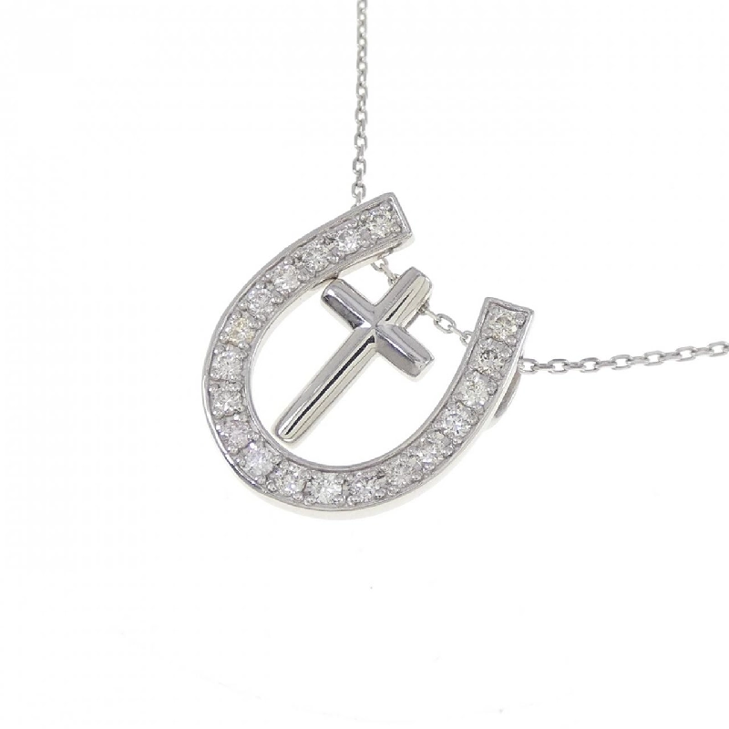 PT900/PT850 2WAY Móng ngựa × Đan chéo Dây chuyền kim cương 0.20CT - Hàng hiệu Chính hãng 867551