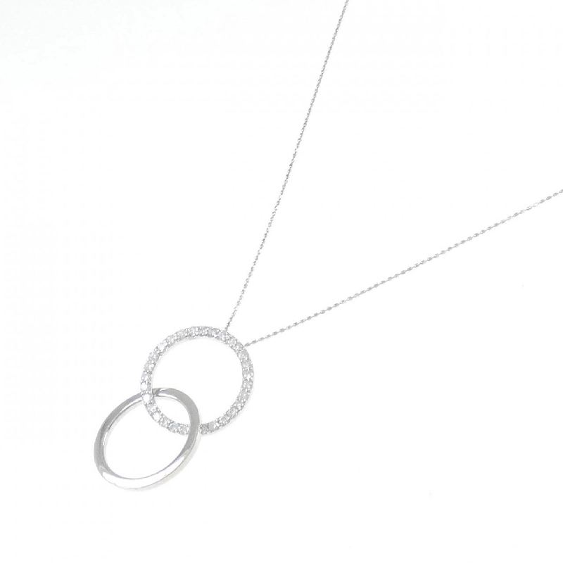 K18WG/750WG Dây chuyền kim cương 0.65CT - Hàng hiệu Authentic 863379