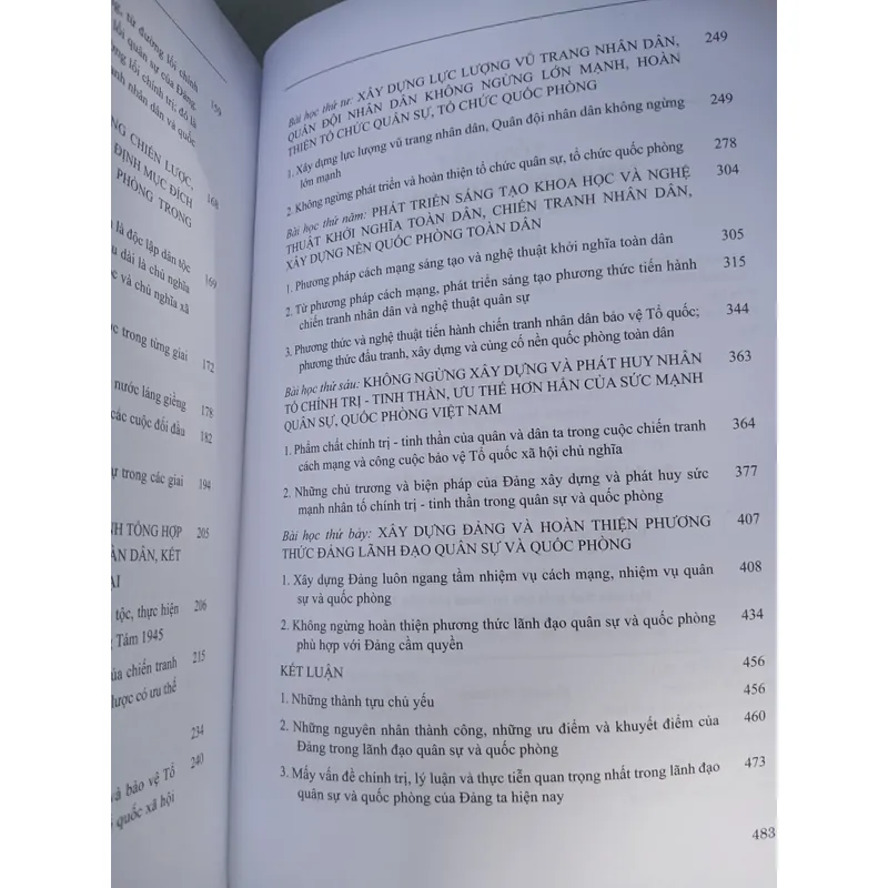 TỔNG KẾT ĐẢNG LÃNH ĐẠO QUÂN SỰ VÀ QUỐC PHÒNG TRONG CÁCH MẠNG VIỆT NAM (1945 - 2000) 731500