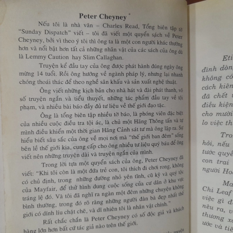 Peter Cheyney - HOA ĐÀO & THUỐC ĐỘC (truyện trinh thám) 546228