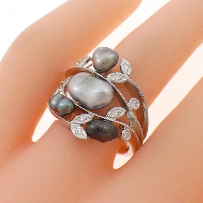 Nhẫn ngọc trai nước ngọt K18WG - Hàng hiệu Authentic 854776