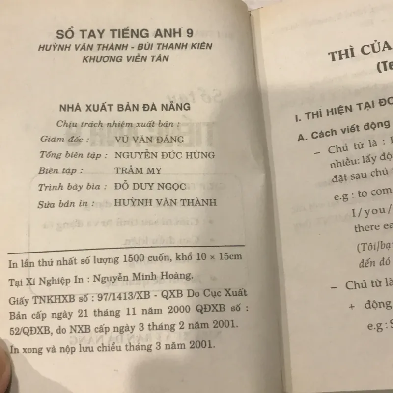 Sổ tay TIẾNG ANH (8 VÀ 9) 558817