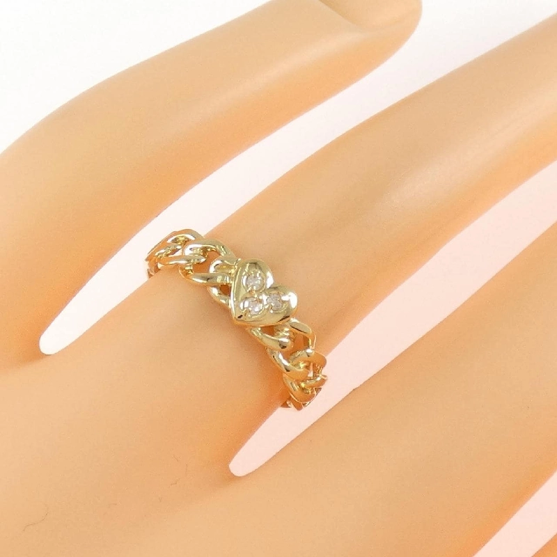 Nhẫn kim cương hình trái tim K18YG 0.03CT - Hàng hiệu Authentic 851596