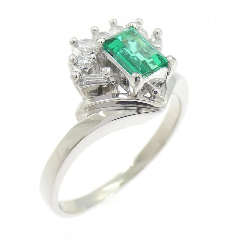 Nhẫn Emerald PT900 0.36CT - Hàng hiệu Authentic 853825
