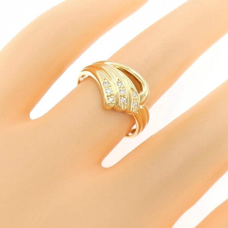 Nhẫn kim cương K18YG 0.05CT 667194