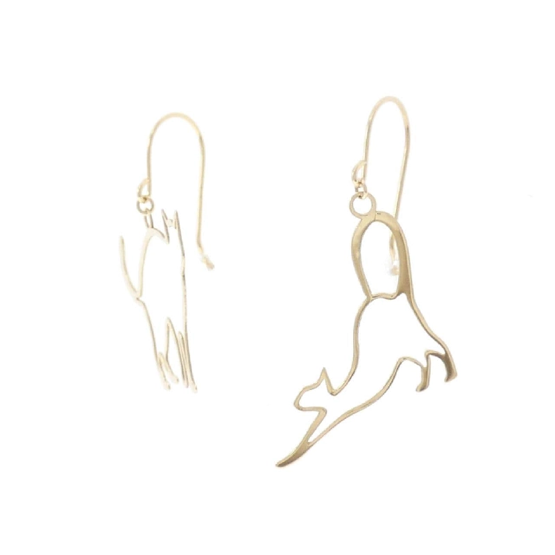 K18YG Bông tai mèo - Hàng hiệu Chính hãng 876002