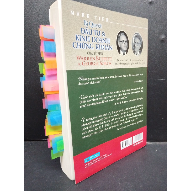 Bí Quyết Đầu Tư Và Kinh Doanh Chứng Khoán Của Tỷ Phú Warren Buffett & George Soros mới 80% bẩn 2021 HCM2405 Mark Tier SÁCH MARKETING KINH DOANH 148344