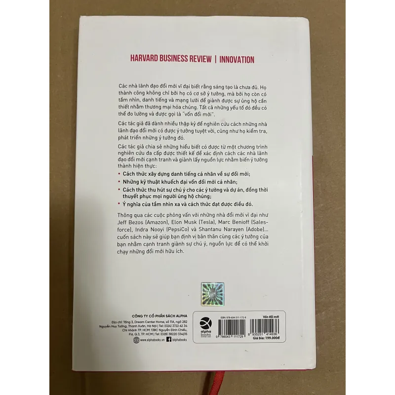 Vốn Đổi Mới - Bìa cứng, có áo sách 1024125
