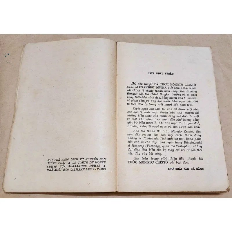 Tác phẩm VH kinh điển Pháp: BÁ TƯỚC MONTE CRISTO (trọn bộ 2 tập) 729264