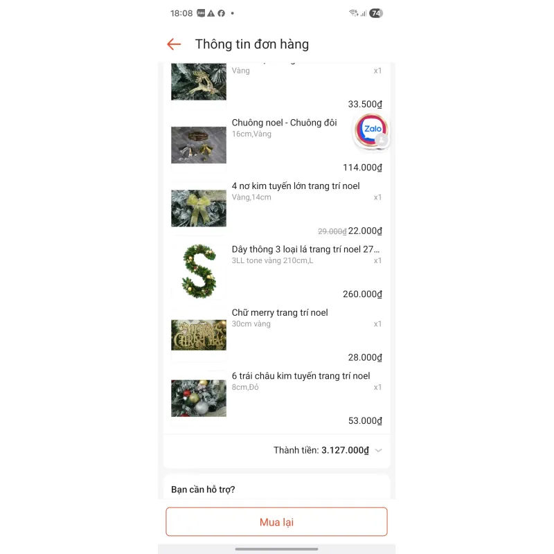 Pass cây thông Noel 1.8m kèm set trang trí 972575