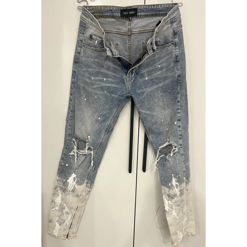 Quần jean nam rách sành diệu 720505